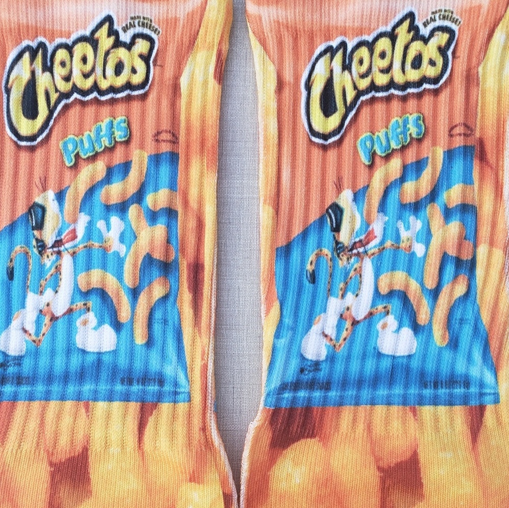 Custom CHEESE PUFF Chips Socks